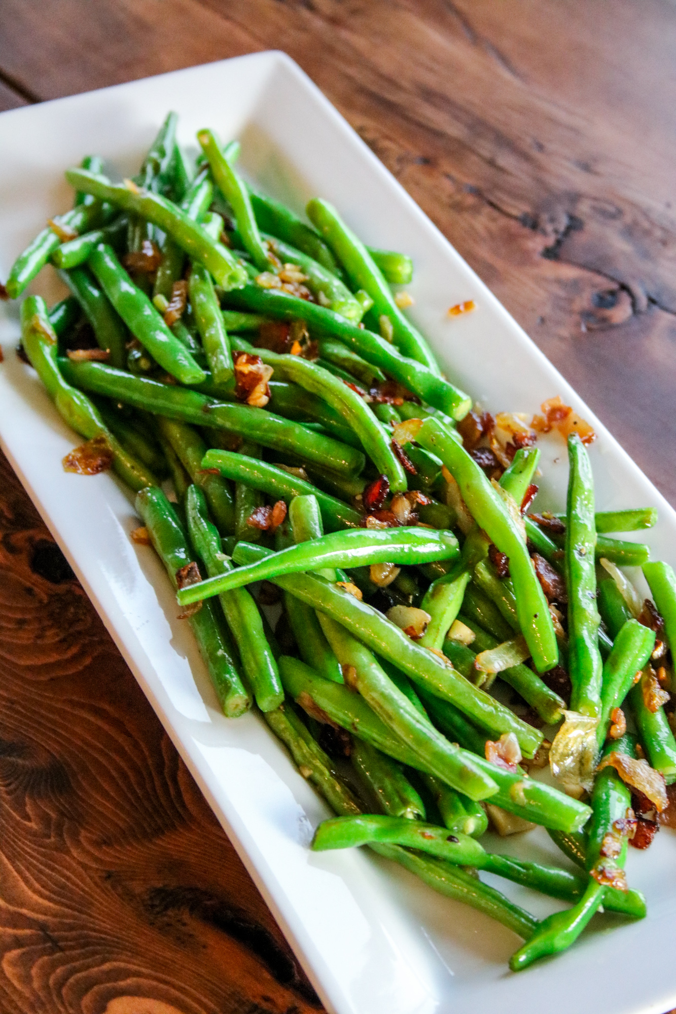 Fresh Green Beans with Bacon & Onion - See Brooke Cook